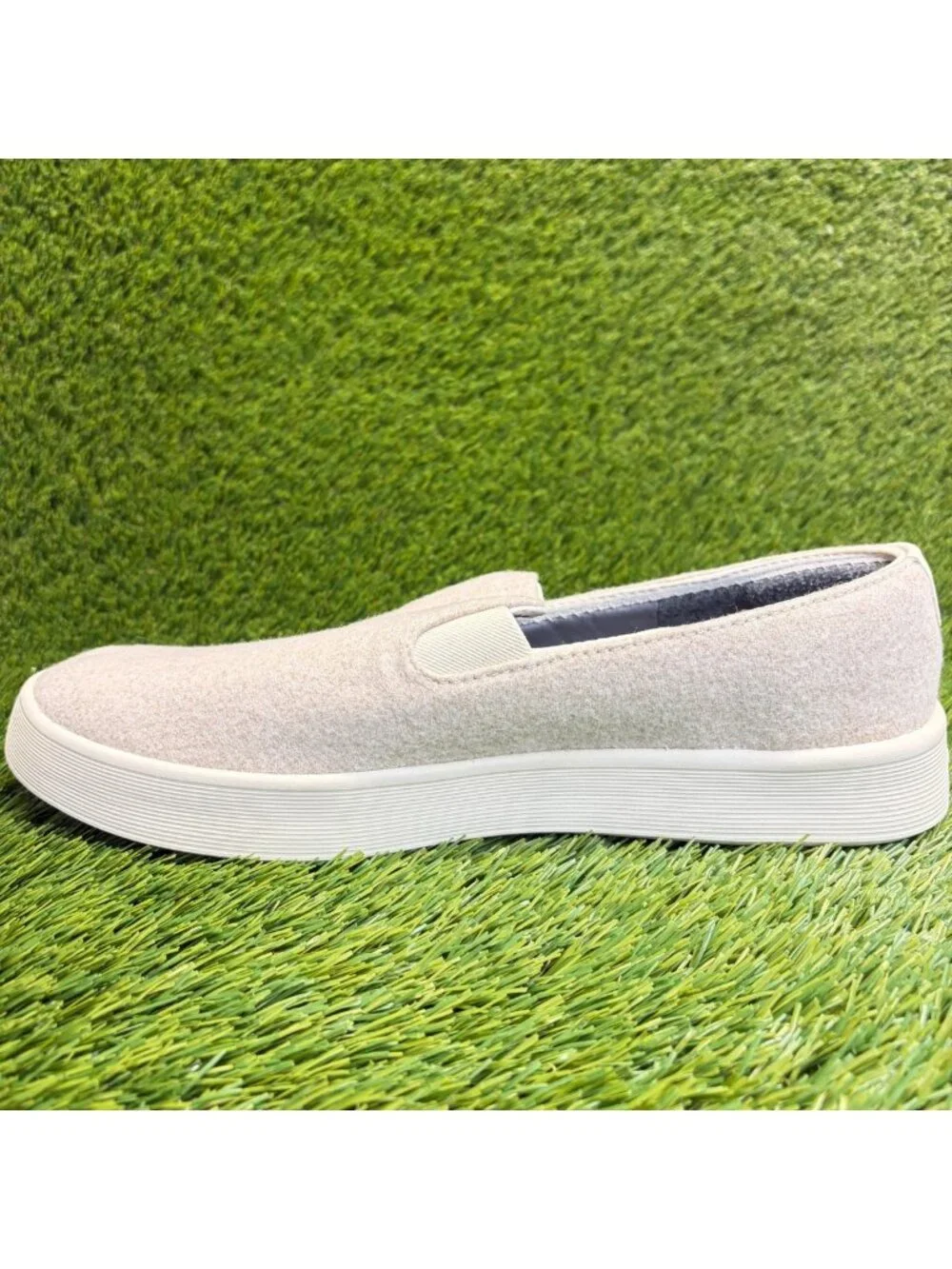 Allbirds Wool Cruiser Slip-On Mens Size 12.5 Beige Cream Casual Walking Shoes